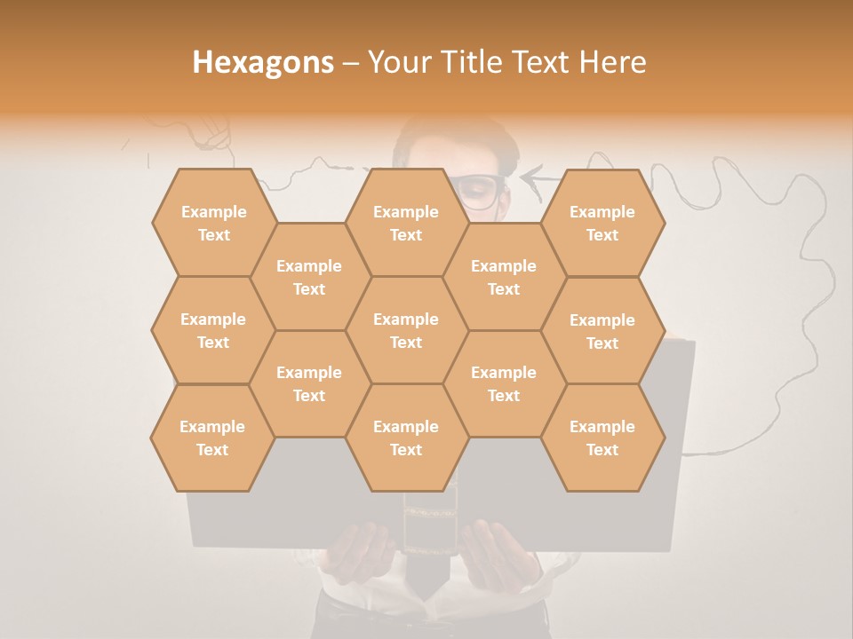 Businessman Ken Glasses PowerPoint Template