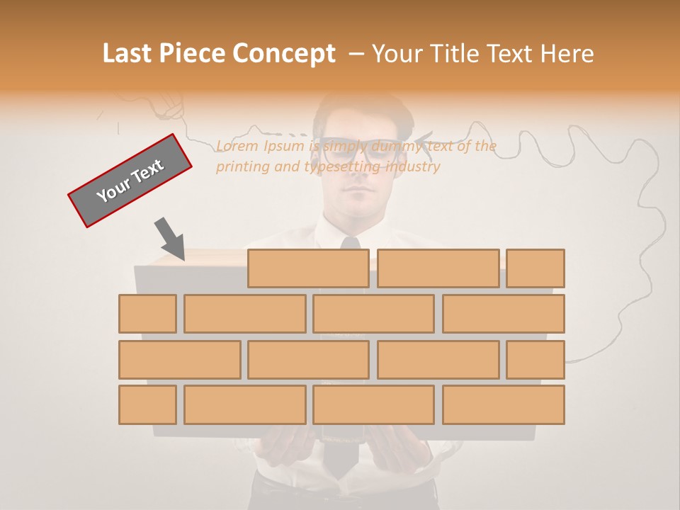 Businessman Ken Glasses PowerPoint Template