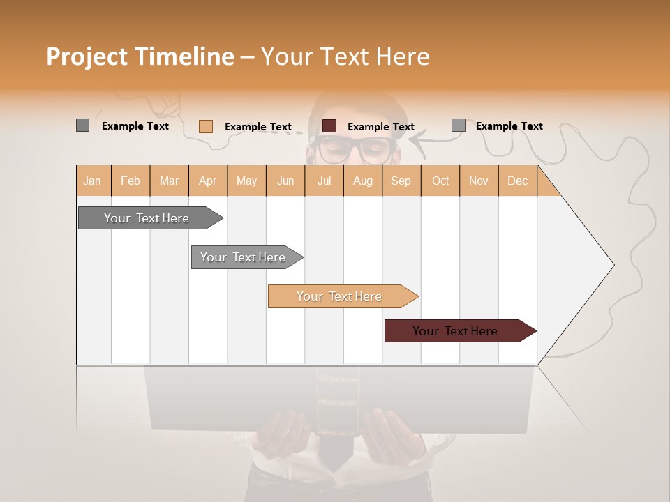 Businessman Ken Glasses PowerPoint Template