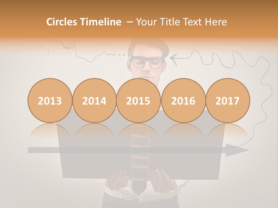 Businessman Ken Glasses PowerPoint Template