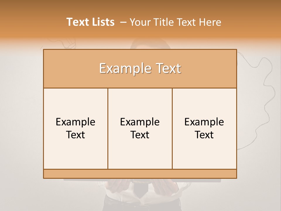 Businessman Ken Glasses PowerPoint Template