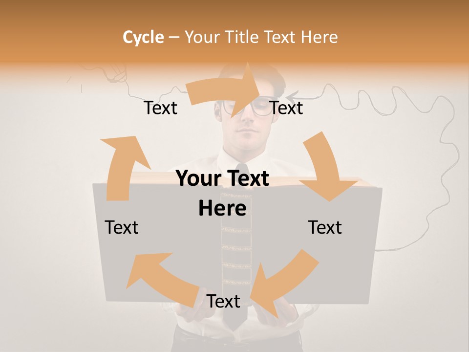 Businessman Ken Glasses PowerPoint Template