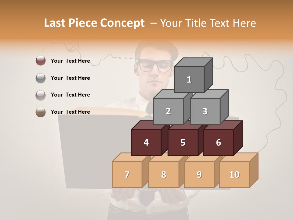 Businessman Ken Glasses PowerPoint Template