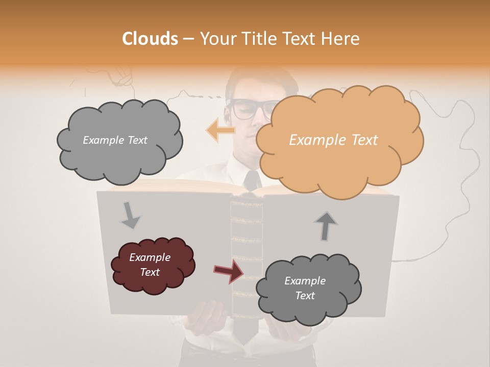 Businessman Ken Glasses PowerPoint Template