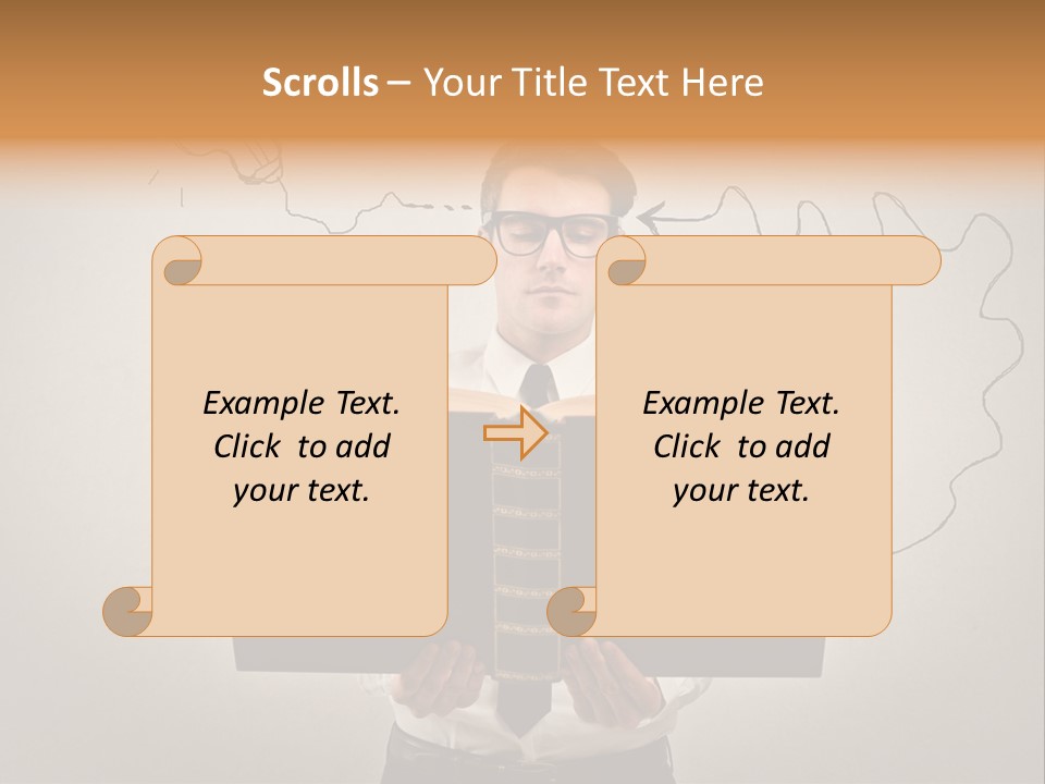 Businessman Ken Glasses PowerPoint Template