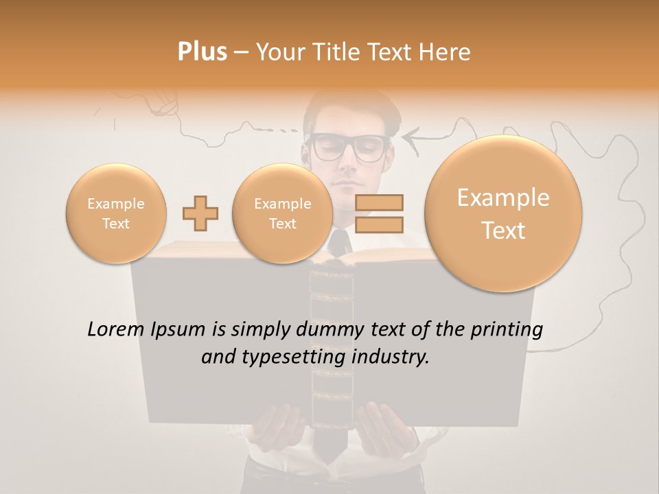 Businessman Ken Glasses PowerPoint Template