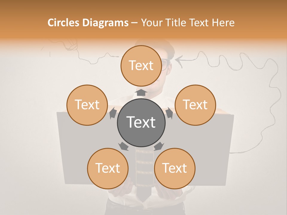 Businessman Ken Glasses PowerPoint Template