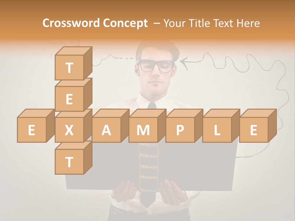 Businessman Ken Glasses PowerPoint Template