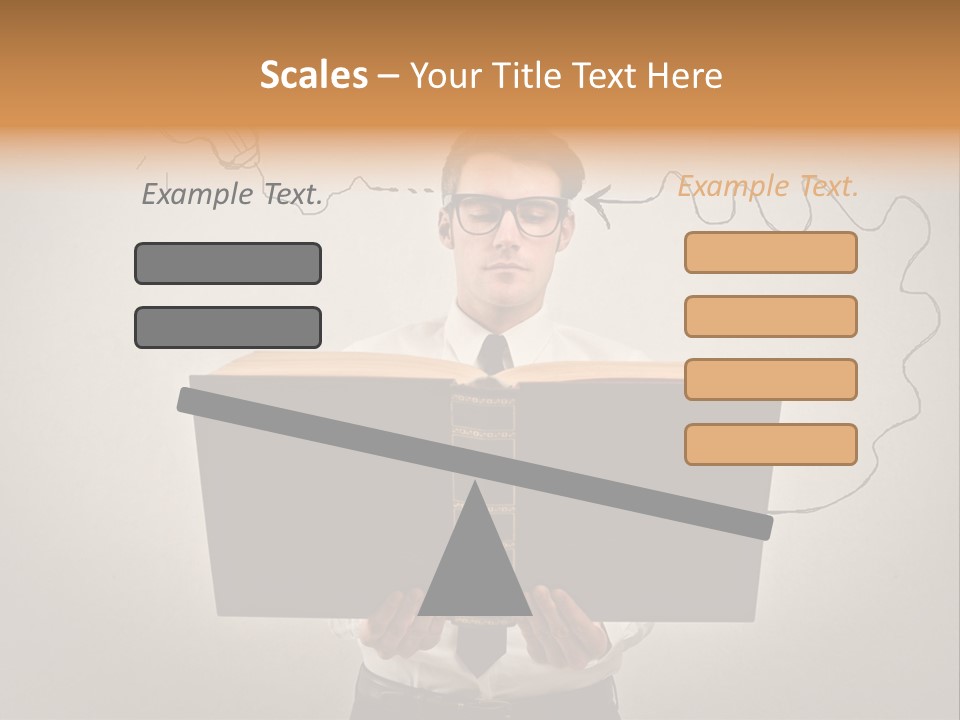 Businessman Ken Glasses PowerPoint Template