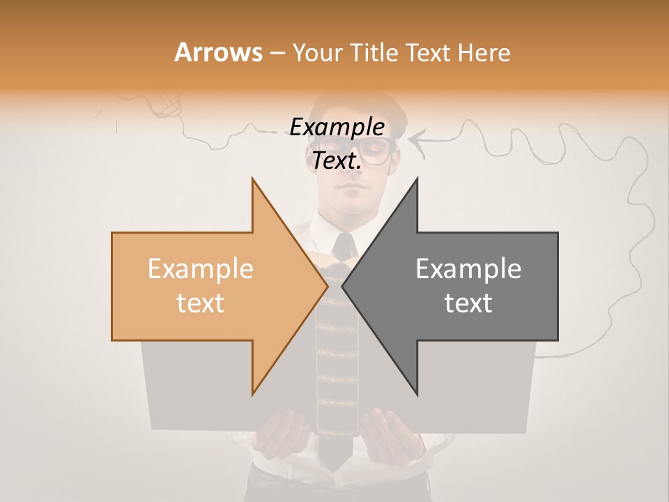 Businessman Ken Glasses PowerPoint Template