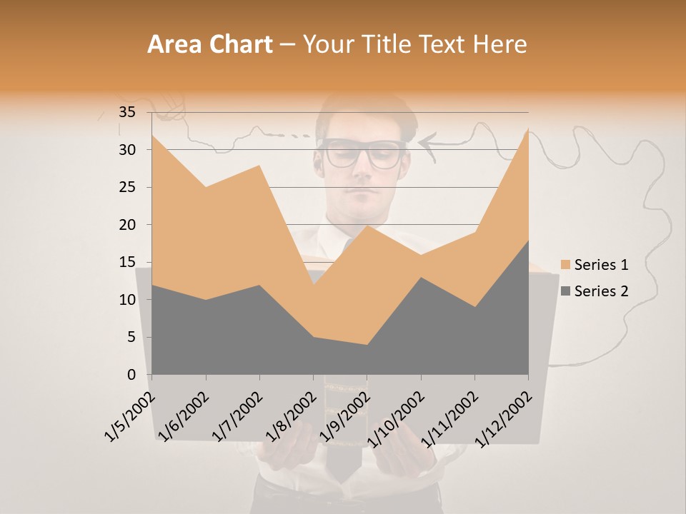Businessman Ken Glasses PowerPoint Template