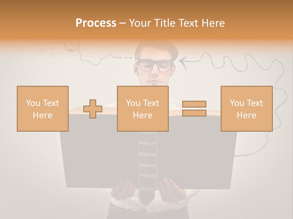 Businessman Ken Glasses PowerPoint Template