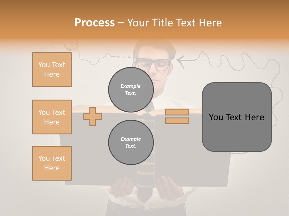 Businessman Ken Glasses PowerPoint Template