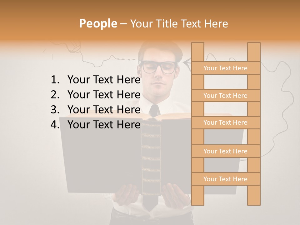 Businessman Ken Glasses PowerPoint Template