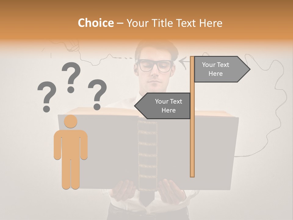 Businessman Ken Glasses PowerPoint Template