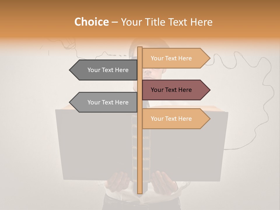 Businessman Ken Glasses PowerPoint Template