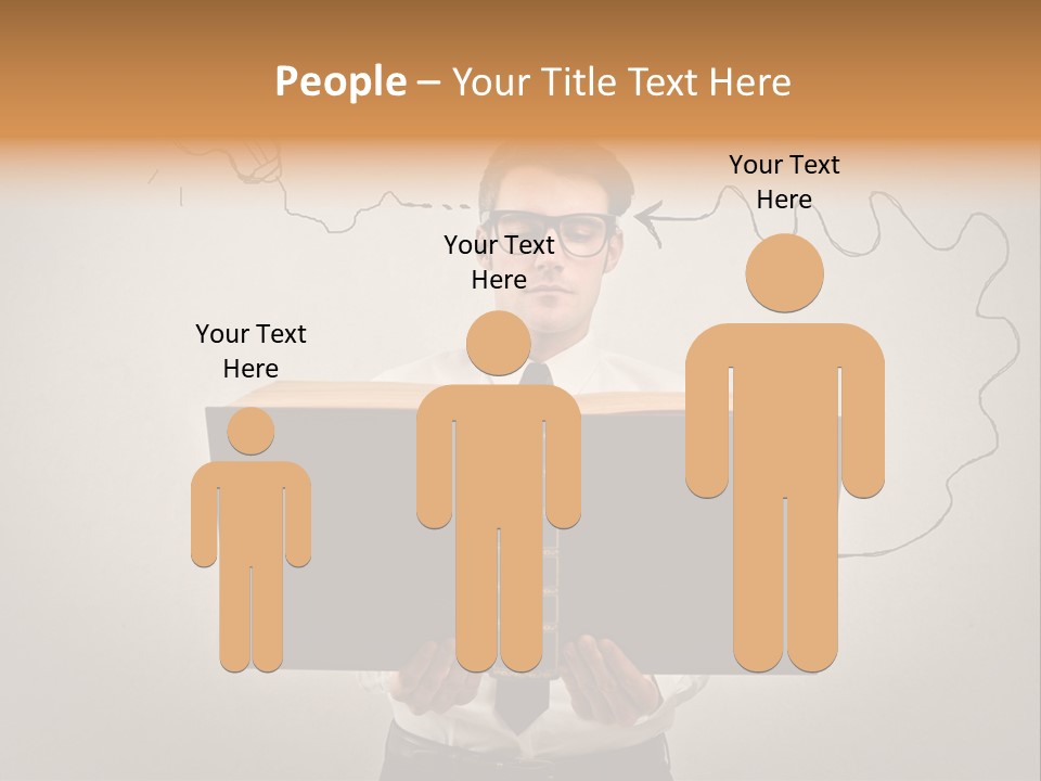 Businessman Ken Glasses PowerPoint Template