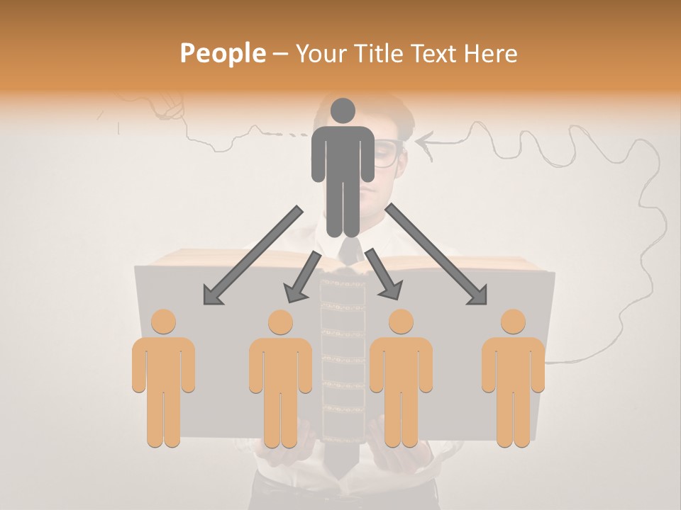 Businessman Ken Glasses PowerPoint Template