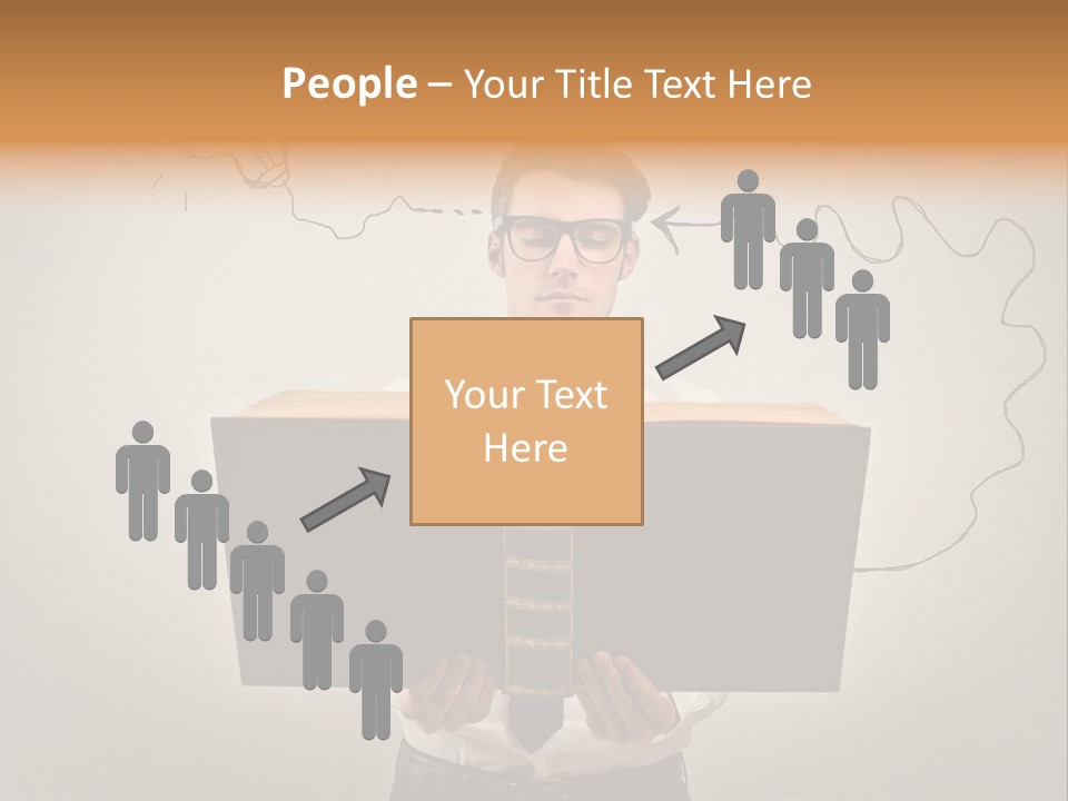 Businessman Ken Glasses PowerPoint Template