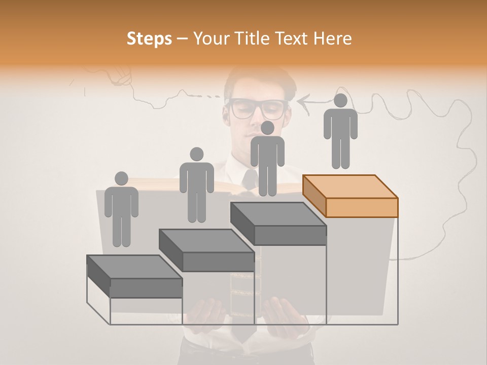 Businessman Ken Glasses PowerPoint Template