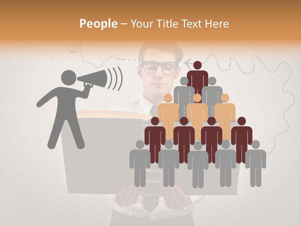 Businessman Ken Glasses PowerPoint Template