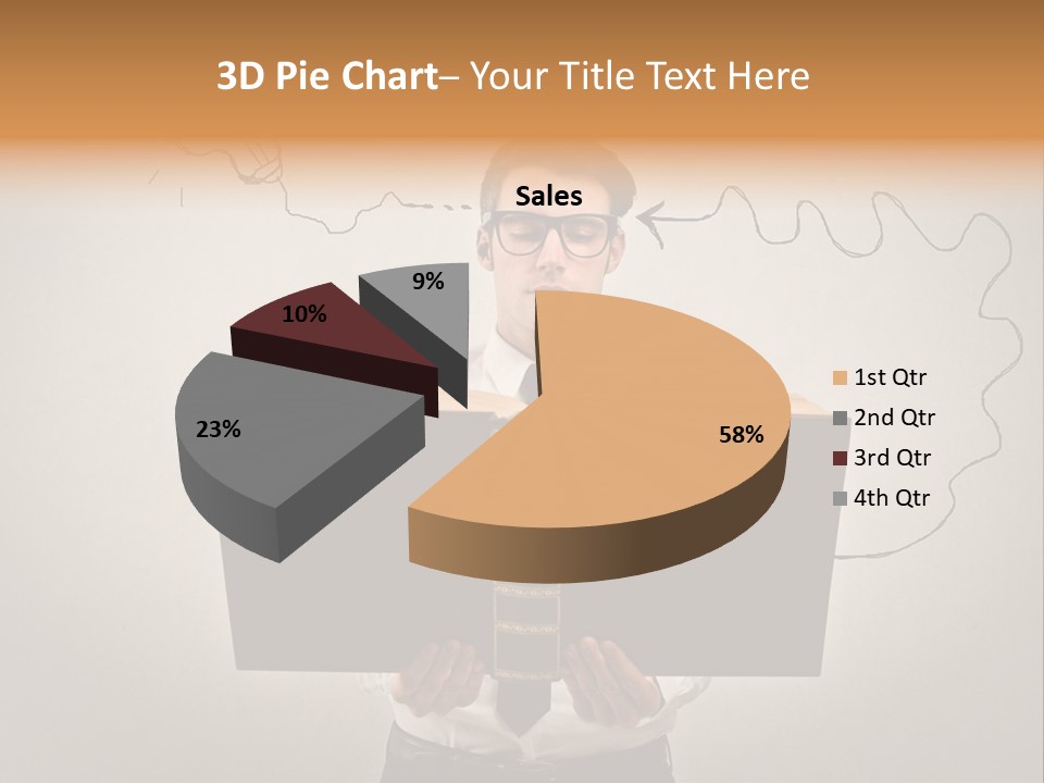 Businessman Ken Glasses PowerPoint Template