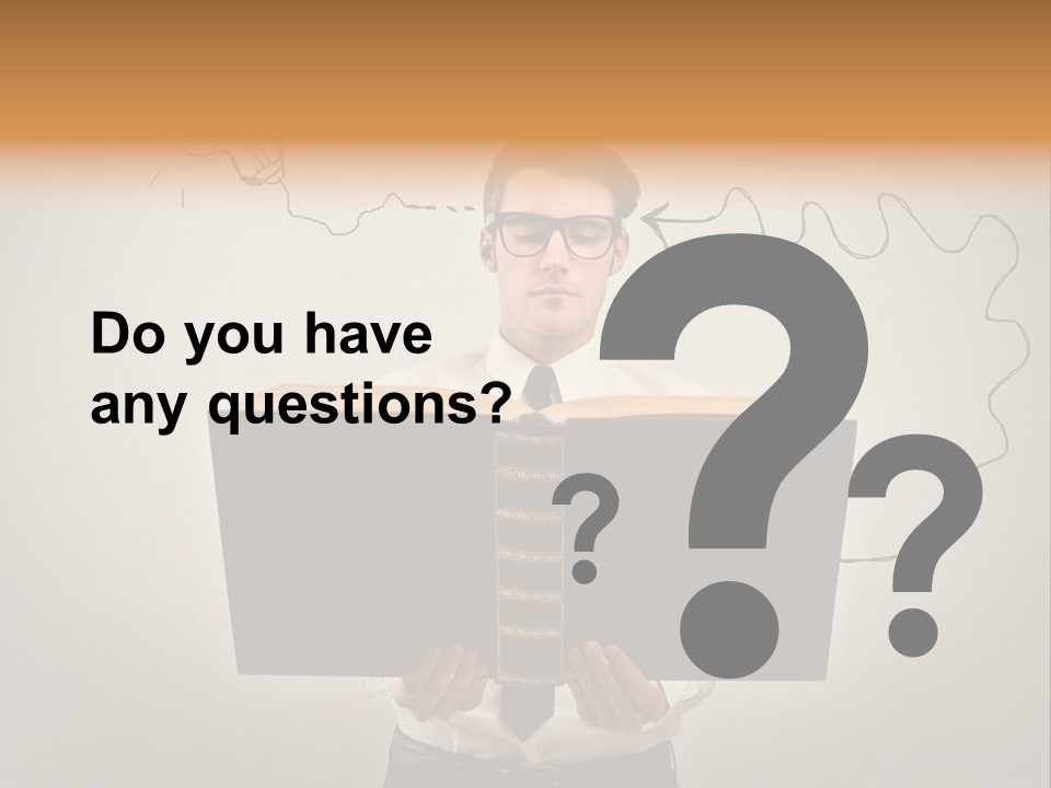 Businessman Ken Glasses PowerPoint Template