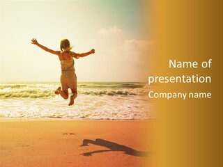 Dawn Jumping Family PowerPoint Template