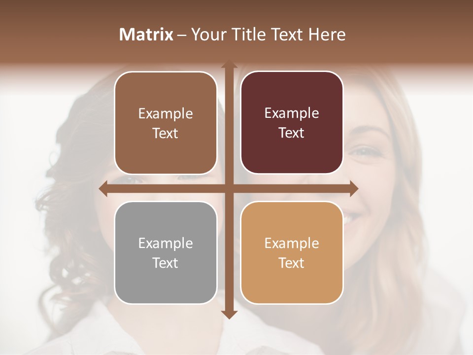 Lady Mature House PowerPoint Template