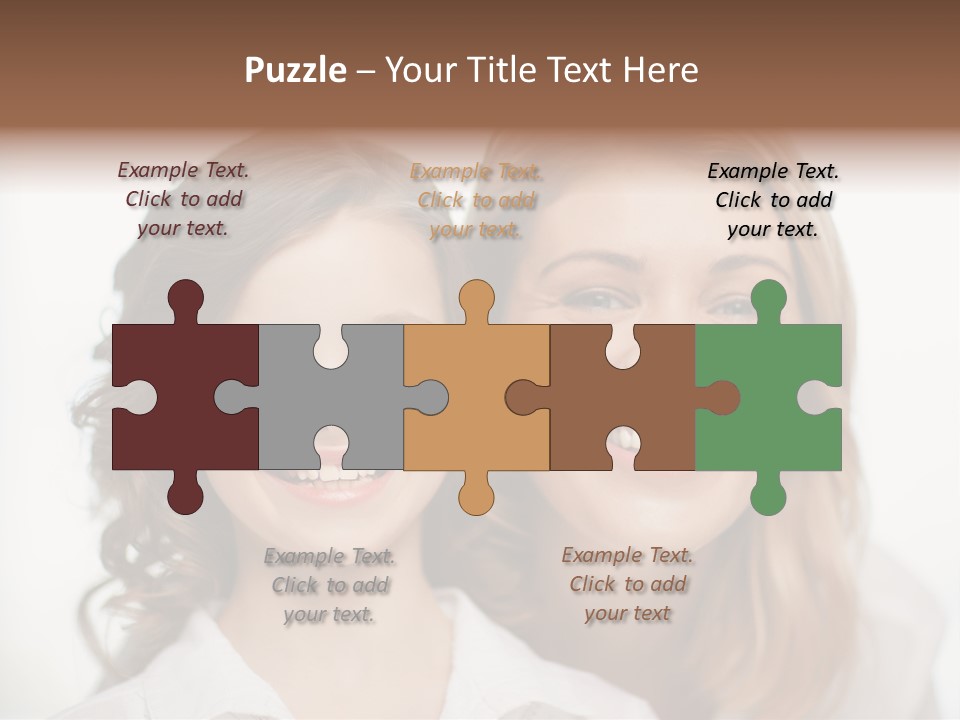 Lady Mature House PowerPoint Template