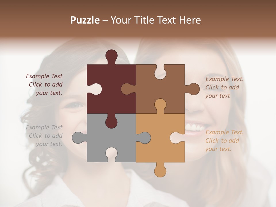 Lady Mature House PowerPoint Template