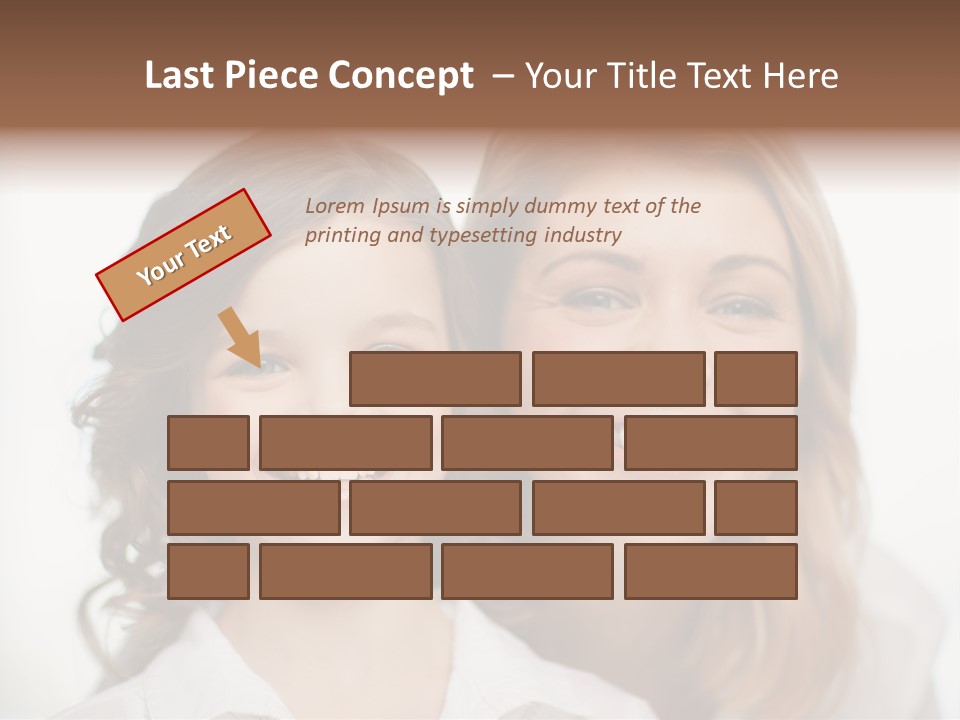 Lady Mature House PowerPoint Template