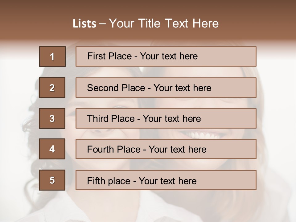 Lady Mature House PowerPoint Template