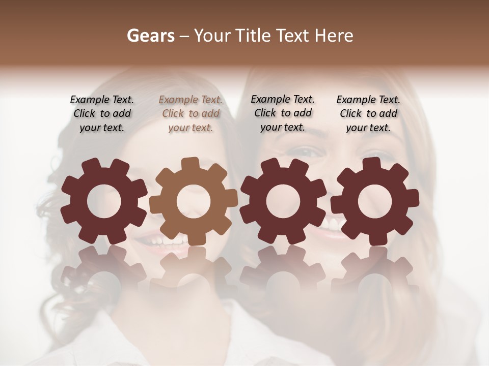 Lady Mature House PowerPoint Template