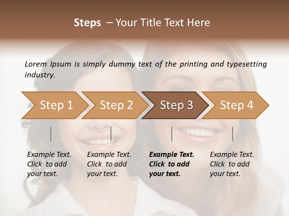 Lady Mature House PowerPoint Template