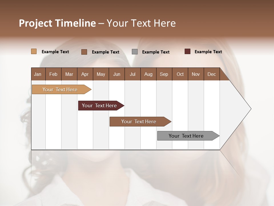 Lady Mature House PowerPoint Template