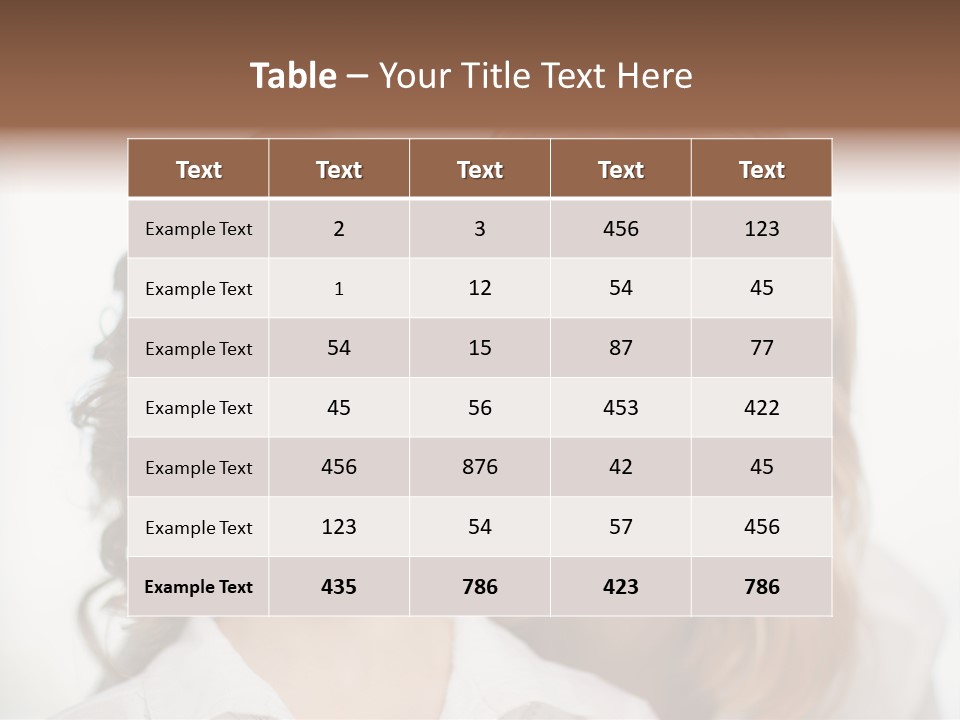 Lady Mature House PowerPoint Template