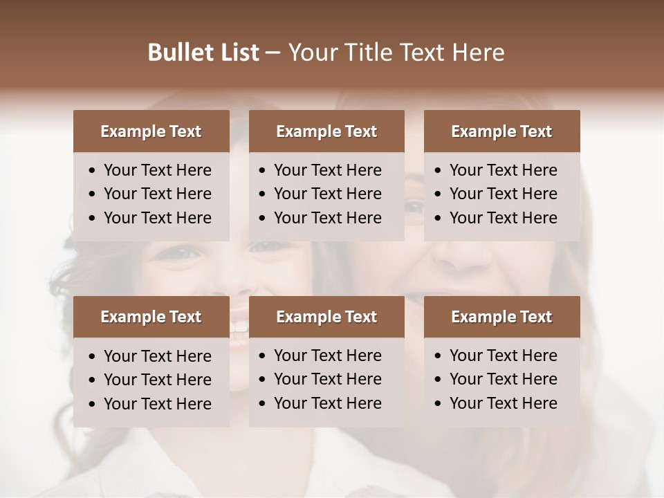 Lady Mature House PowerPoint Template