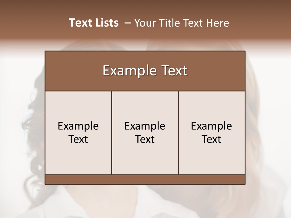 Lady Mature House PowerPoint Template