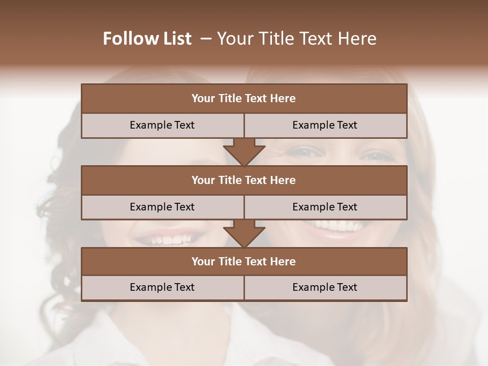 Lady Mature House PowerPoint Template