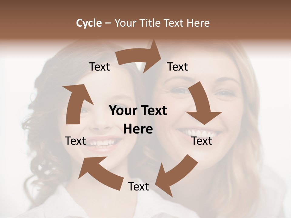 Lady Mature House PowerPoint Template