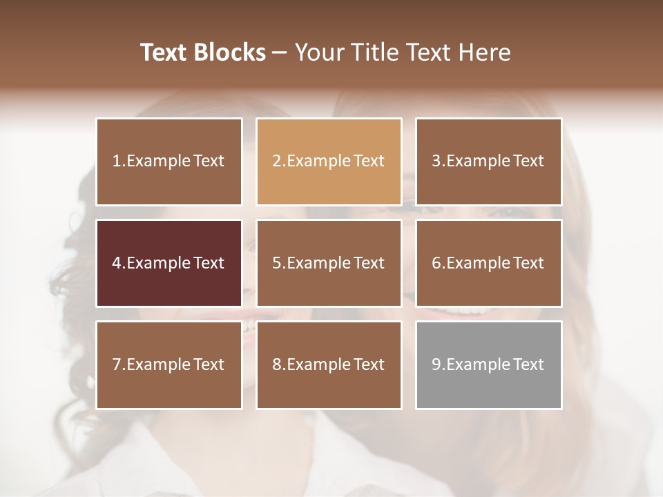 Lady Mature House PowerPoint Template