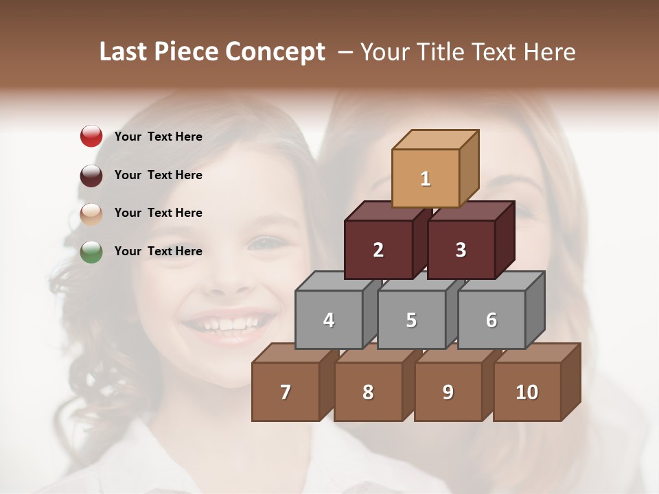 Lady Mature House PowerPoint Template