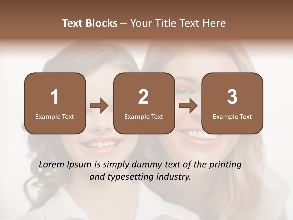 Lady Mature House PowerPoint Template