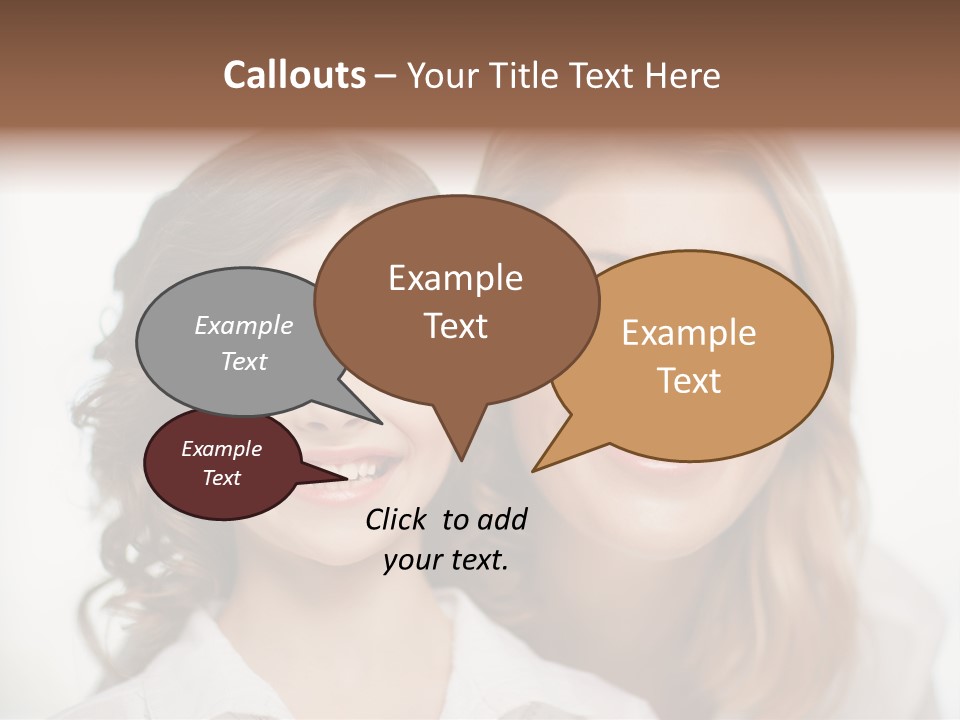 Lady Mature House PowerPoint Template