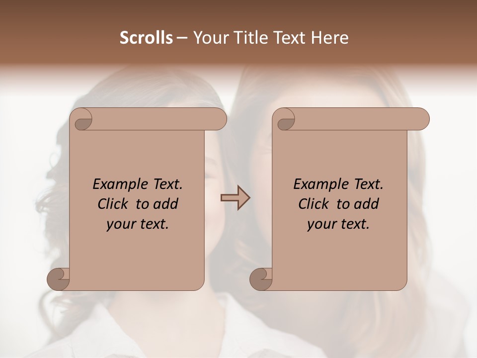 Lady Mature House PowerPoint Template