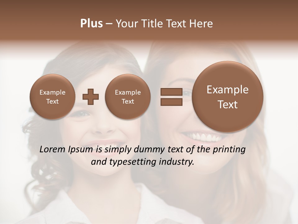 Lady Mature House PowerPoint Template