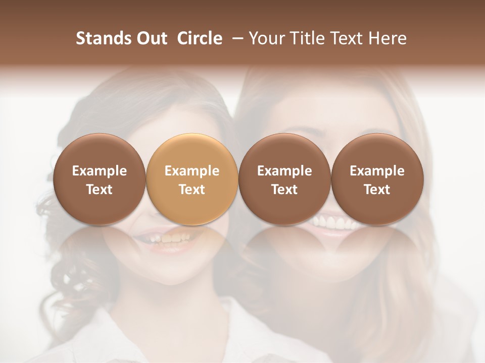 Lady Mature House PowerPoint Template