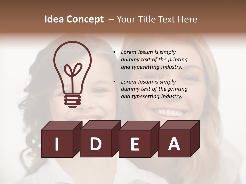 Lady Mature House PowerPoint Template