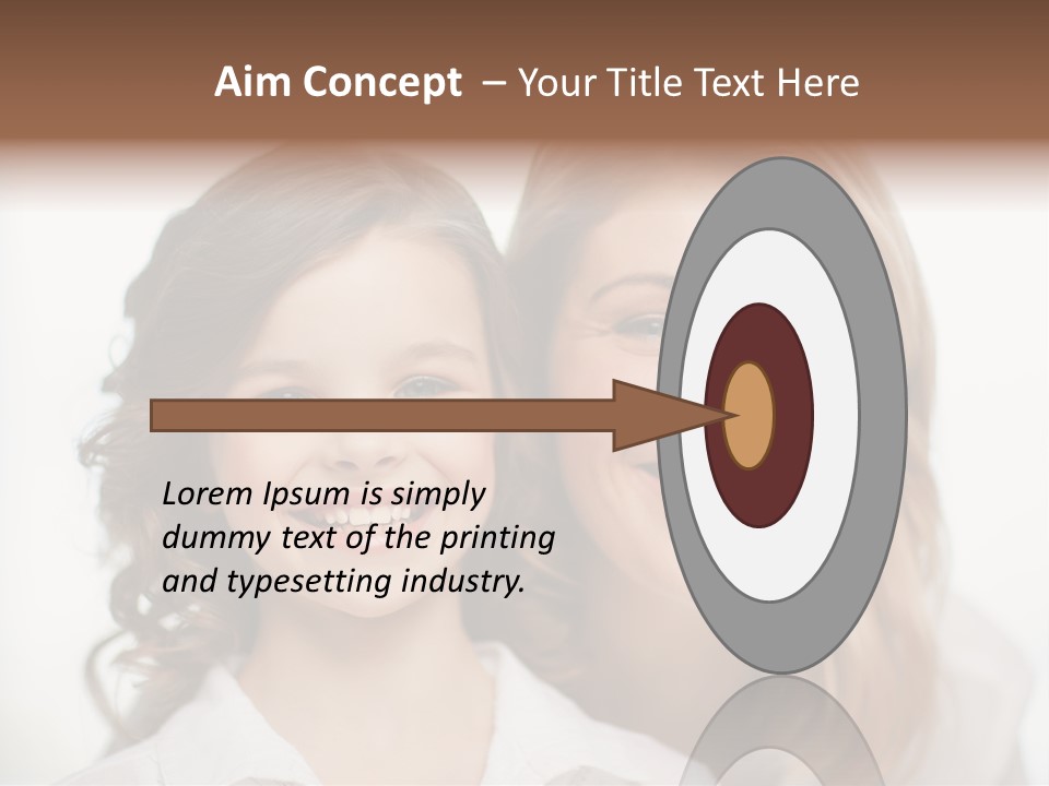 Lady Mature House PowerPoint Template